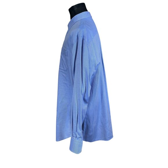 Peter Millar Men's Nanoluxe Blue Long Sleeve Button Down Shirt 2XL - Picture 5 of 10